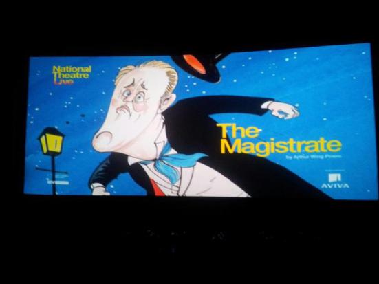 NTLive's "The Magistrate" opening screen shot at The Angelika