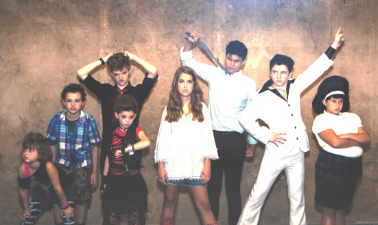 left to right: Piper Cunningham, Joseph Nativi, Zoe Smithey, Chris Rodenbaugh, Marielle Wyatt, Doak Rapp, Tex Patrello, Karina Cunningham