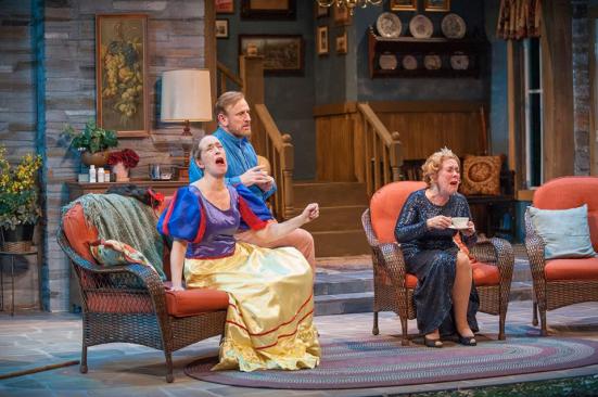 A tense comic moment in Uptown Players' production: Diana Sheehan, Bob Hess, Wendy Welch (i to r)