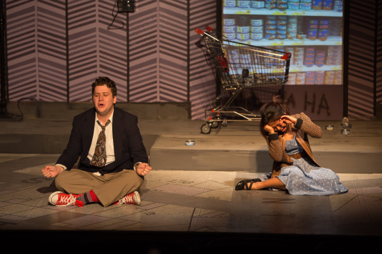 Austin Cline and Monalisa Amidar in LIP Service's Laughing Wild by Christopher Durang
