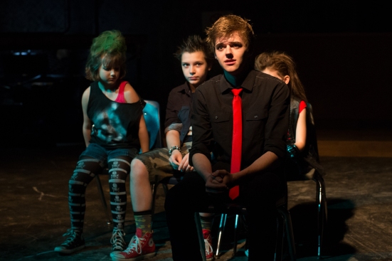 Chris Rodenbaugh- Johnny ( with the Green Day Kids, left to right, Piper Cunningham, Joseph Nativi, Zoe Smithey)
